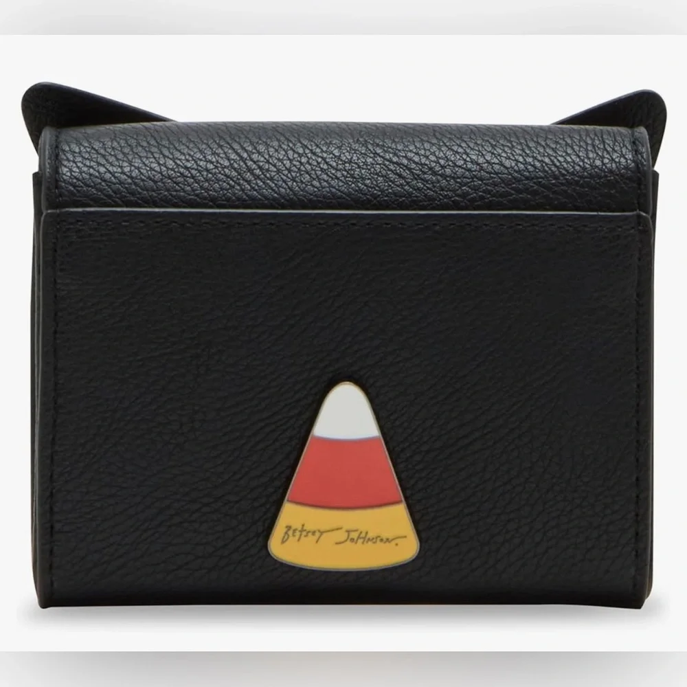 🩶BETSEY JOHNSON BLACK CAT BIFOLD WALLET - NWT🩶